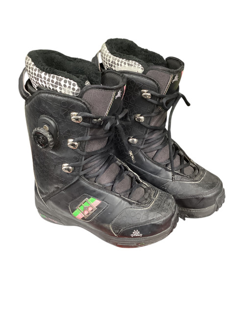 Vist Large View of Product Image Which is Used K2 SECRET Womens Snowboard Boots Black Senior 8