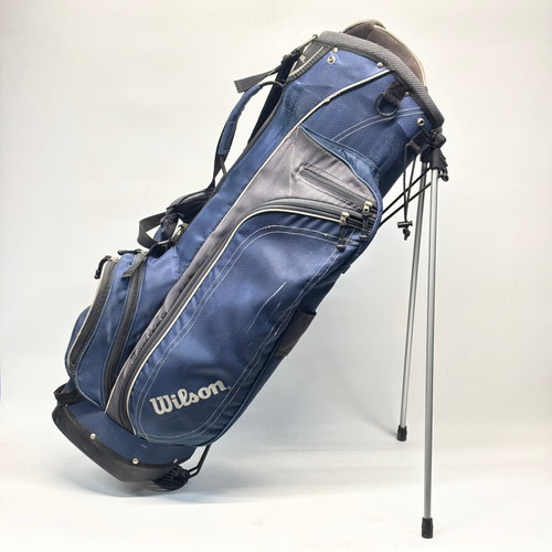 Vist Large View of Product Image Which is Used Wilson Mens Stand Bag Navy Blue