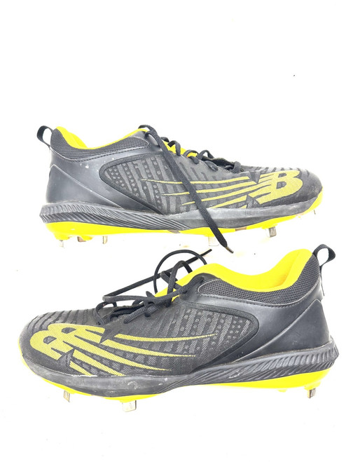 Vist Large View of Product Image Which is Used New Balance METAL BB/SB Cleats Black Senior 12.5