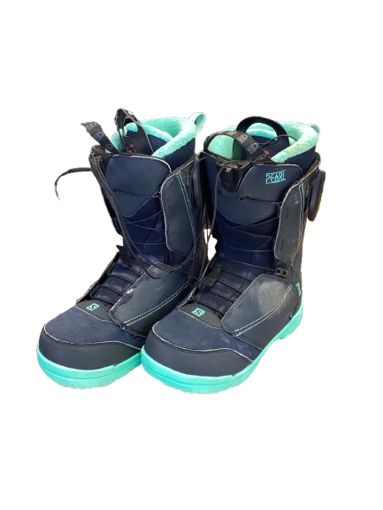 Vist Large View of Product Image Which is Used Salomon PEARL Womens Snowboard Boots Turquoise Senior 6