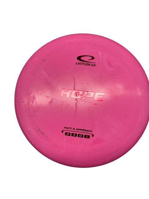 Vist Large View of Product Image Which is Used Latitude 64 HOPE ZERO MEDIUM Disc Golf Putter Pink