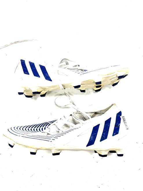 Vist Large View of Product Image Which is Used Adidas Soccer Cleats White Senior 9
