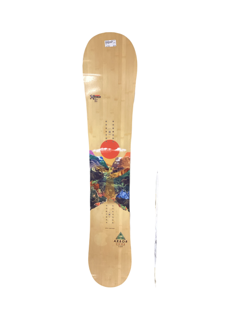 Vist Large View of Product Image Which is Used Arbor CODA Mens Snowboard Only Brown 159 cm