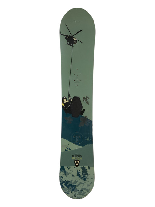 Vist Large View of Product Image Which is Used Burton PUNCH Mens Snowboard Only Green 143 cm