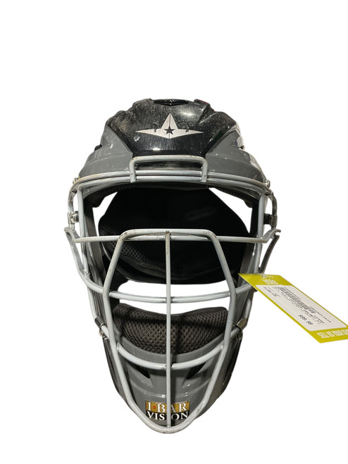 Vist Large View of Product Image Which is Used All Star CATCHER HELMET S7 AXIS 7-7.5 Catchers Helmet w/Mask Grey One Size