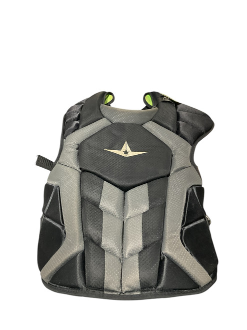Vist Large View of Product Image Which is Used All Star S7 AXIS CHEST PROTECTOR Catchers Chest Protector Black Adult