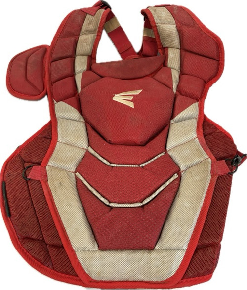 Vist Large View of Product Image Which is Used Easton PRO X Catchers Chest Protector Red Adult