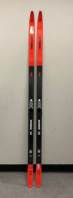 Vist Large View of Product Image Which is Used Atomic LD PRO Boys XC Ski/Binding Orange 160 cm