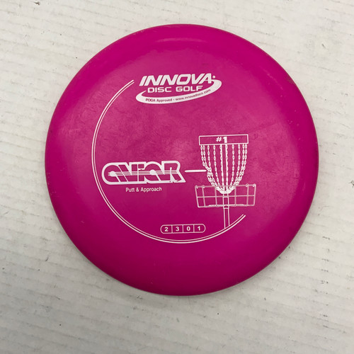 Vist Large View of Product Image Which is Used Innova DX AVIAR 147 Disc Golf Putter Pink
