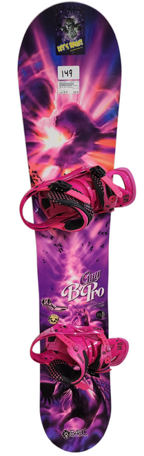 Vist Large View of Product Image Which is Used GNU B Pro Womens Snowboard 149cm with Burton Lexa Bindings (Size Medium)