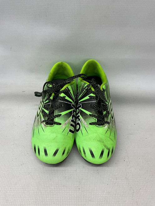 Vist Large View of Product Image Which is Used Umbro Soccer Cleats Green Junior 02.5