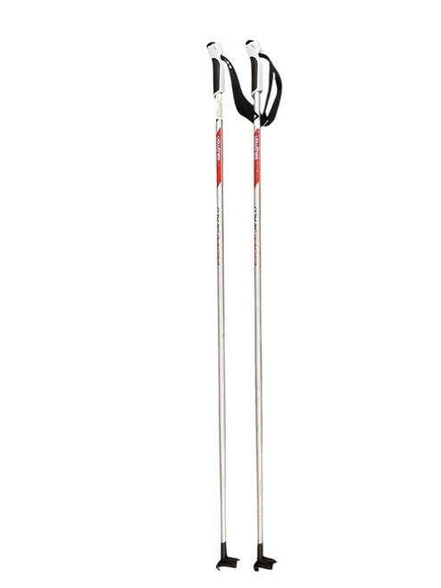 Vist Large View of Product Image Which is Used Salomon ESCAPE ALU JR 115CM Boys XC Ski Poles Grey 115 cm / 46 in