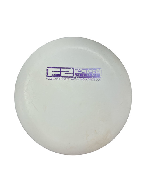 Vist Large View of Product Image Which is Used Innova F2 FACTORY Disc Golf Putter White