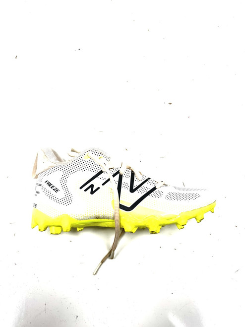 Vist Large View of Product Image Which is Used New Balance LAX Cleats Boys White Junior 03.5