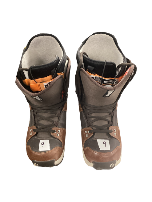 Vist Large View of Product Image Which is Used Burton FREESTYLE Mens Snowboard Boots Brown Senior 9