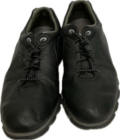 Vist Large View of Product Image Which is Used Foot Joy Mens Golf Shoes Black Senior 11