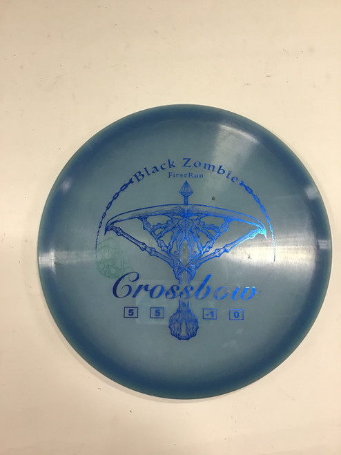 Vist Large View of Product Image Which is Used BLACK ZOMBIE CROSSBOW Disc Golf Mid Range Navy Blue 176g