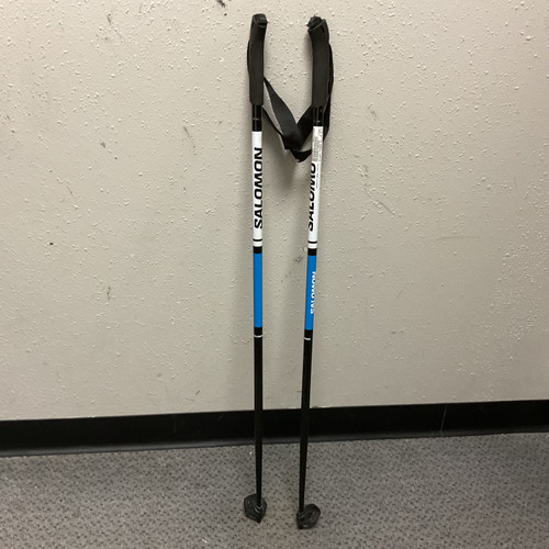 Vist Large View of Product Image Which is Used Salomon ESCAPE ALU JR XC POLES Boys XC Ski Poles Black And Royal Blue 95 cm / 38 in