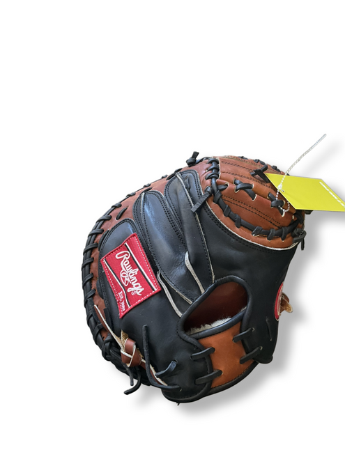 Vist Large View of Product Image Which is Used Rawlings HEART OF THE HIDE GG BB/SB Catchers RH Throw Black 31 1/2"