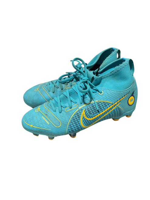 Vist Large View of Product Image Which is Used Nike Soccer Cleats Royal Blue Junior 02