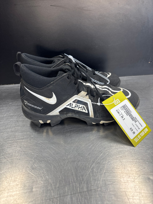 Vist Large View of Product Image Which is Used Nike ALPHA Jr FB Cleats Black Junior 04.5