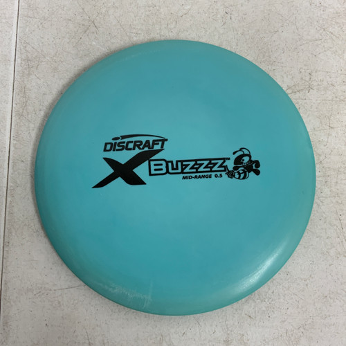 Vist Large View of Product Image Which is Used Discraft X BUZZZ Disc Golf Mid Range Royal Blue 178g