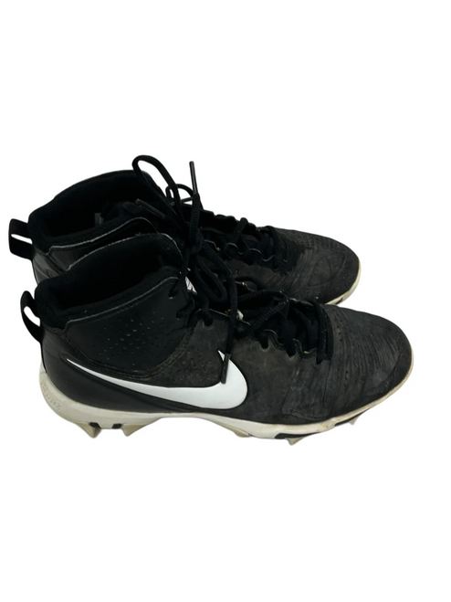 Vist Large View of Product Image Which is Used Nike Alpha Huarache Jr 6 BB/SB Cleats Black 