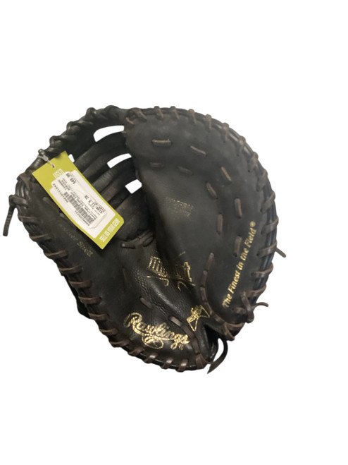 Vist Large View of Product Image Which is Used Rawlings HIGHLIGHT SERIES FIRST BASE GLOVE BB/SB Glove RH Throw Black 11 1/2"
