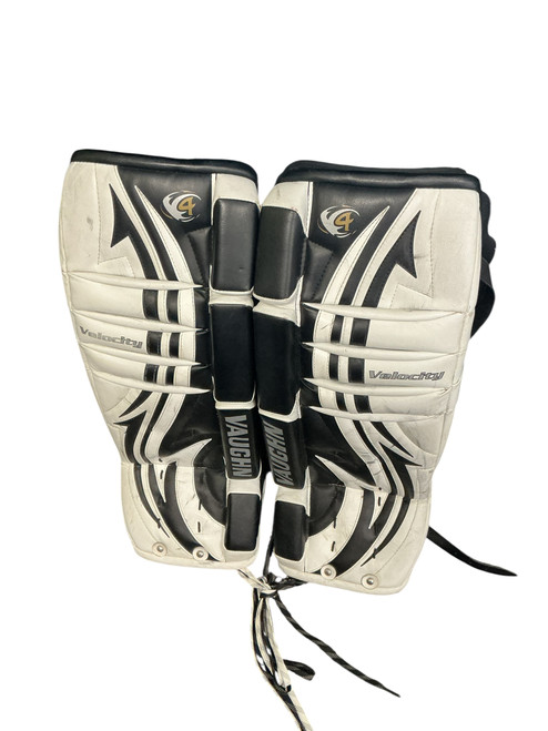 Vist Large View of Product Image Which is Used Vaughn VELOCITY JR V9 Junior Goalie Pant Black SM