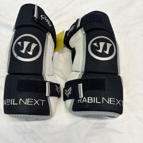 Vist Large View of Product Image Which is Used Warrior RABIL NEXT Lacrosse Arm Pads/Guards Black LG