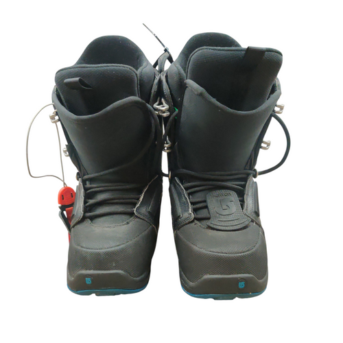 Vist Large View of Product Image Which is Used Burton PROGRESSION LACE UP Boys Snowboard Boots Black Junior 05