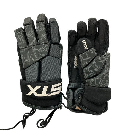 Vist Large View of Product Image Which is Used STX STALLION 75 Lacrosse Gloves Junior Black SM