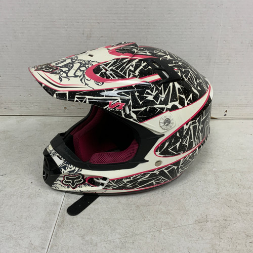 Vist Large View of Product Image Which is Used Fox ROCKSTAR Junior Helmet Pink SM