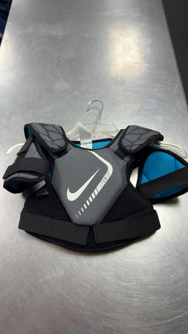 Vist Large View of Product Image Which is Used Nike VAPOR LT Lacrosse Shoulder Pads Grey MD