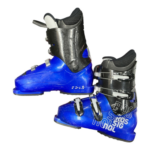 Vist Large View of Product Image Which is Used Rossignol ROSSI Boys DH Ski Boot Royal Blue 235 MP - J05.5 - W06.5