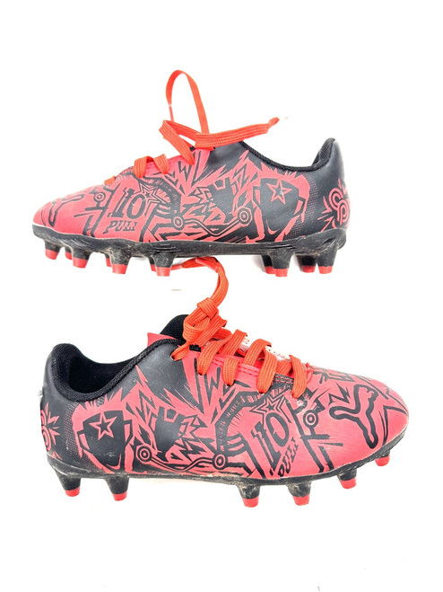 Vist Large View of Product Image Which is Used Puma Soccer Cleats Black Youth 10.0