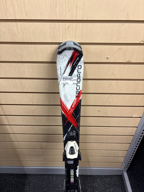 Vist Large View of Product Image Which is Used Tecno Pro XT TEAM Boys DH Ski/Binding Black 110 cm