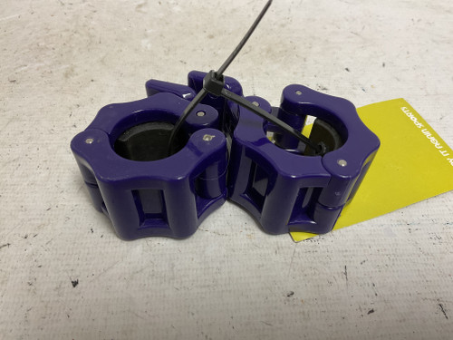 Vist Large View of Product Image Which is Used VESTA FITNESS BARBELL COLLARS Purple