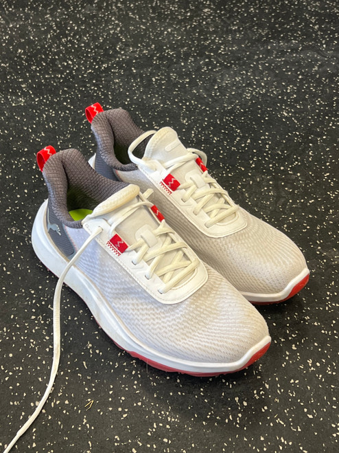 Vist Large View of Product Image Which is Used Puma Womens Golf Shoes White Senior 8