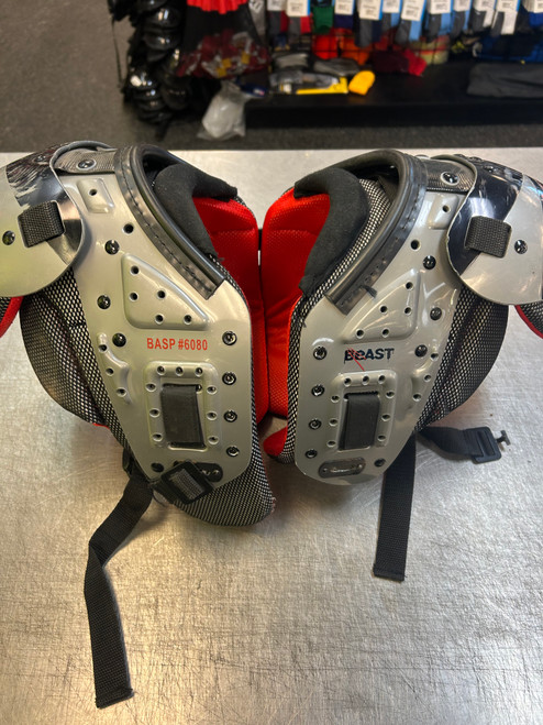 Vist Large View of Product Image Which is Used BEAST FB Shoulder Pads Grey SM
