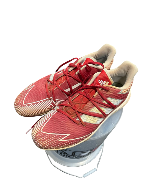 Vist Large View of Product Image Which is Used Adidas METAL BB/SB Cleats Red Senior 12