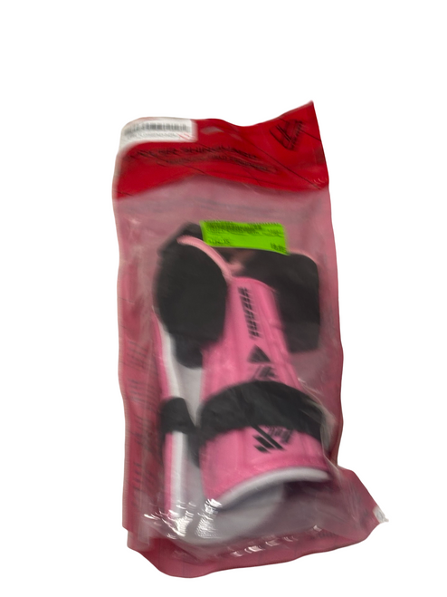 Vist Large View of Product Image Which is Used Vizari Soccer Shin Guards Junior Pink XS 3'7" - 3'11"