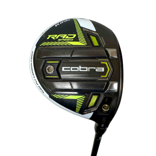 Vist Large View of Product Image Which is Used Cobra KING RAD SPEED Men's RH 3 Wood Stiff Flex Graphite Shaft
