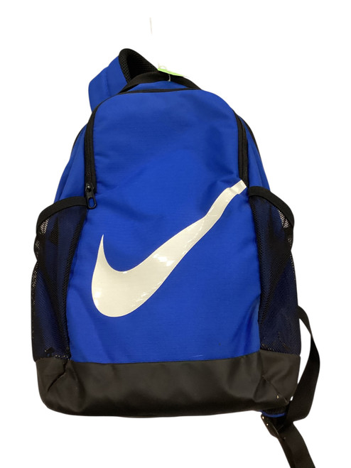 Vist Large View of Product Image Which is Used Nike BLUE BASEBALL BAG BB/SB Player Backpack Royal Blue