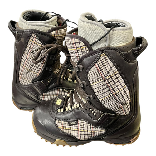 Vist Large View of Product Image Which is Used Vans TARA DAKIDES Womens Snowboard Boots Brown Senior 7