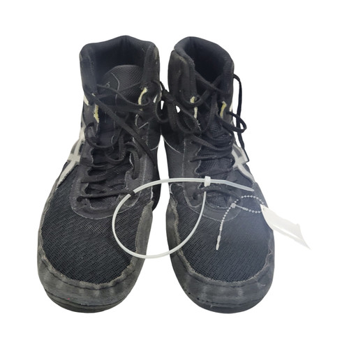Vist Large View of Product Image Which is Used Asics Wrestling Shoes Black Senior 11.5