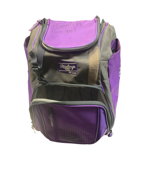 Vist Large View of Product Image Which is Used Rawlings FRANCHISE BB/SB Player Backpack Purple