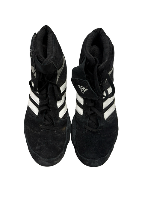 Vist Large View of Product Image Which is Used Adidas Wrestling Shoes Black Senior 9.5