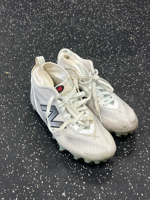 Vist Large View of Product Image Which is Used New Balance LAX Cleats Mens White Senior 6