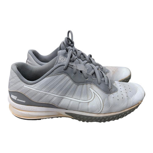 Vist Large View of Product Image Which is Used Nike DIAMOND TURF BB/SB Cleats Grey Senior 9
